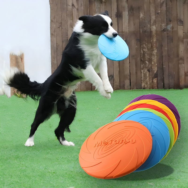 Flying Disc Dog Training Toy - 실리콘 플라잉 디스크 장난감 다기능 애완견