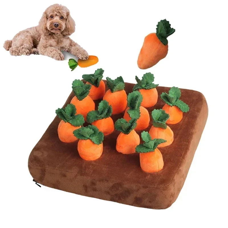 Snuffle Mat For Dogs - 강아지 장난감 스너플 매트, 애완견 당근