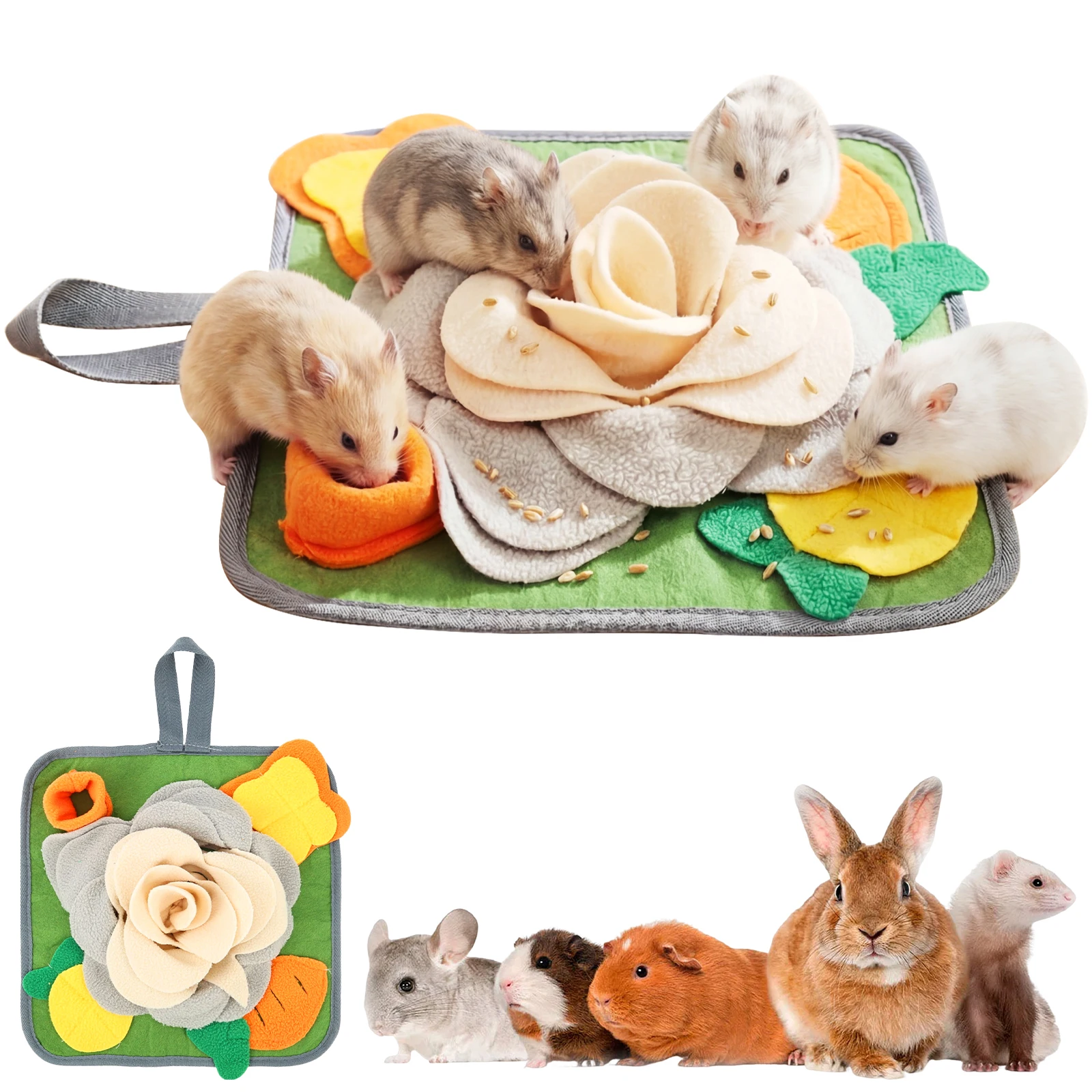 Snuffle Mat For Dogs - 소형 애완동물 스너플 매트 토끼 향기