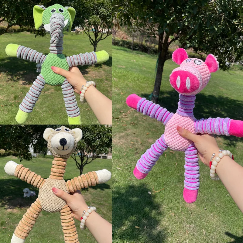 Indestructible Dog Chew Toy - 큰 강아지를 위한 튼튼한 삑삑이 장난감,