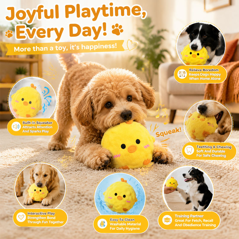 Snuffle Mat For Dogs - 봉제인형 소리나는 강아지 장난감, 인터랙티브 훈련용