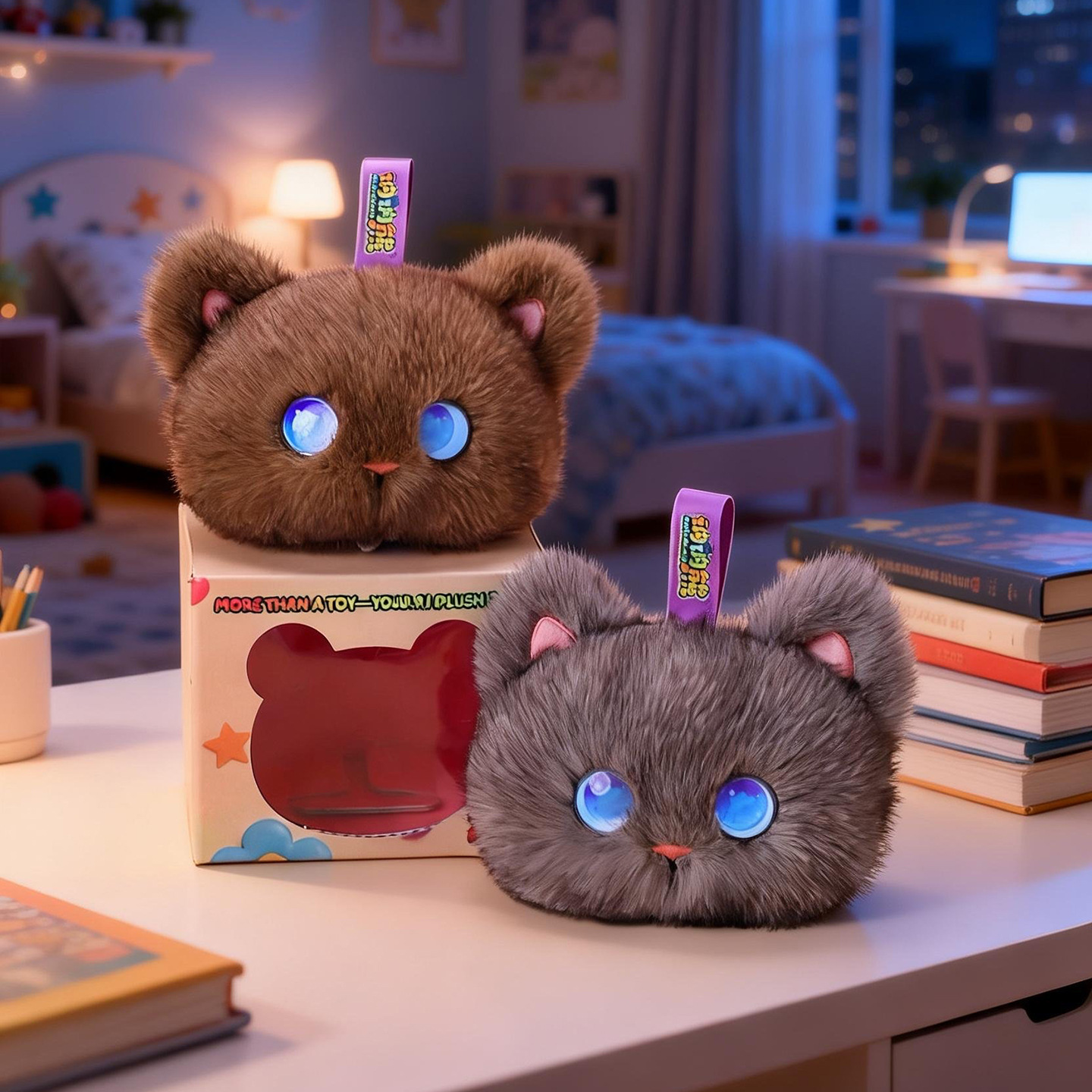 Cat Toys - 토봇 AI 플러시 고양이 장난감 인터랙티브