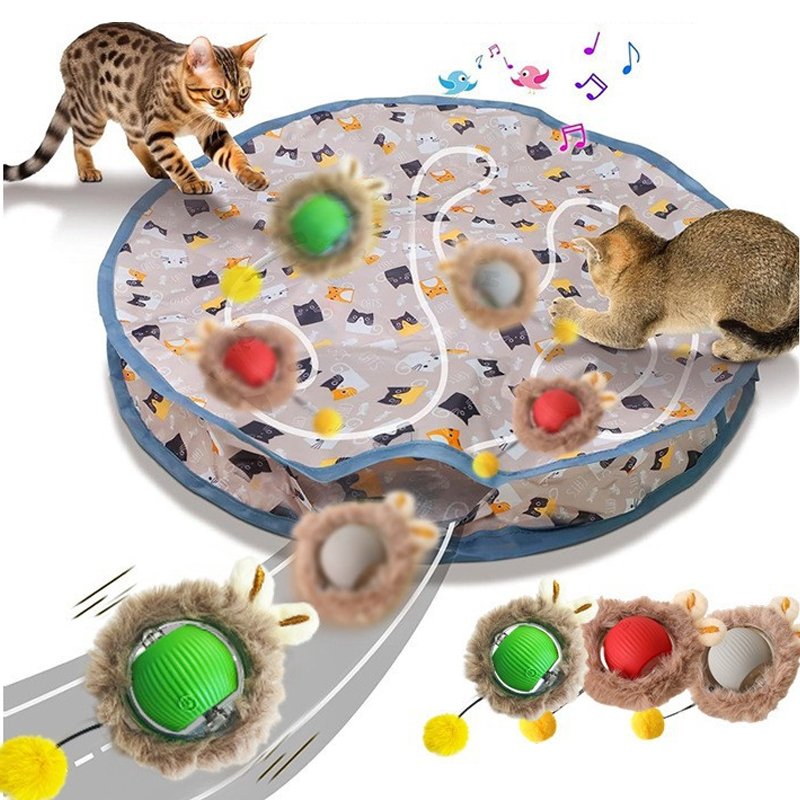 Snuffle Mat For Dogs - 스마트 대화형 고양이 장난감 공 파우치