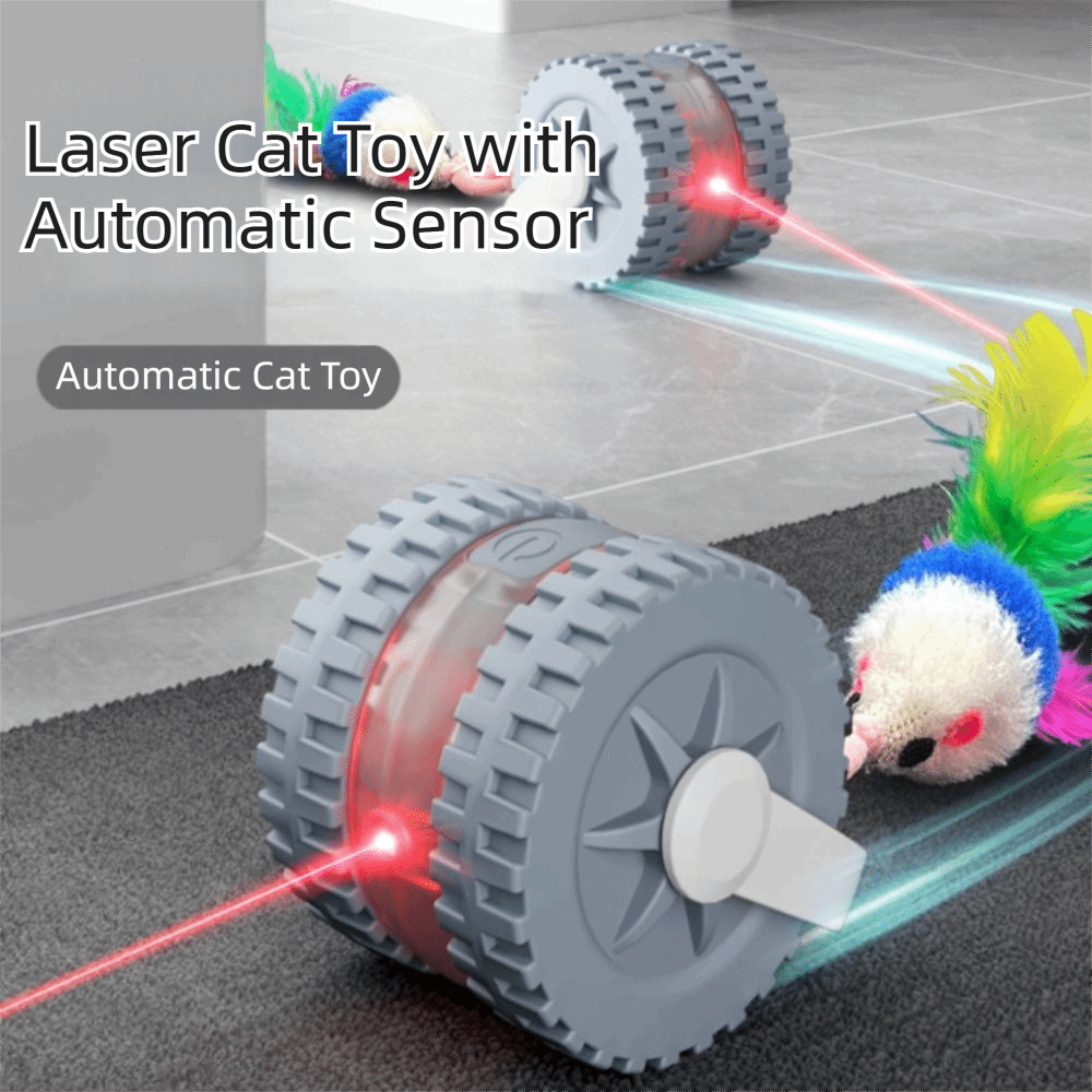 Laser Pointer Cat Toy Automatic - 마우스 꼬리 모양 적외선 레이저 티저