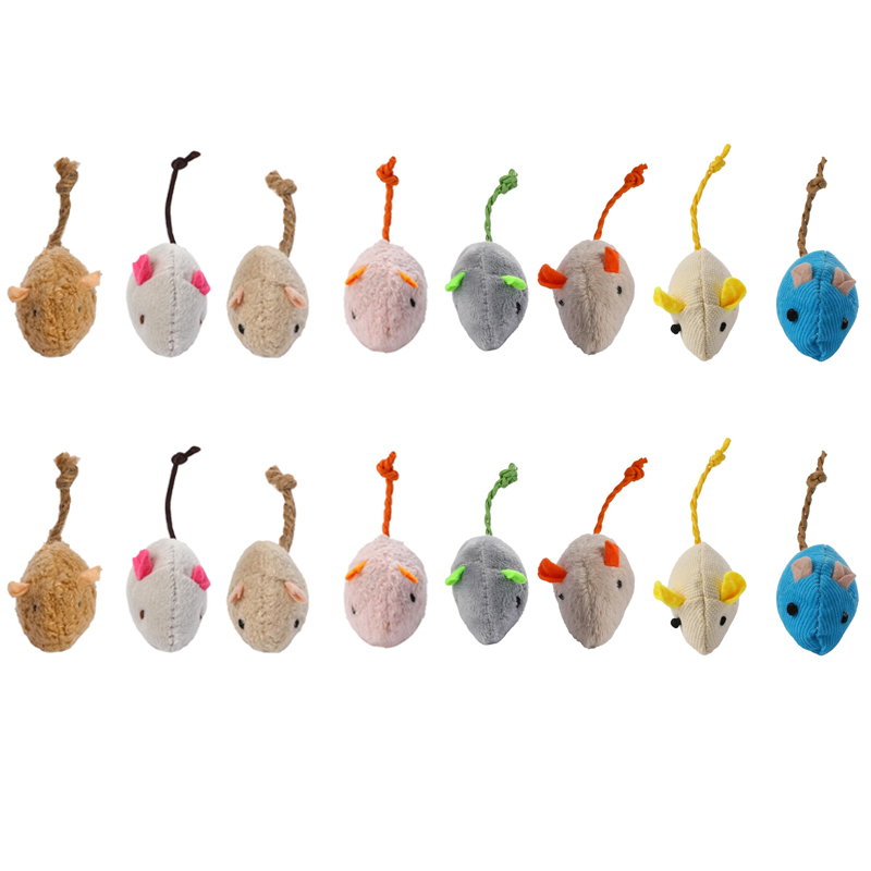 16개입 인터랙티브 고양이 장난감 쥐 모양 고양이 씹기 - Catnip Interactive Plush Mouse 리뷰 및 가격