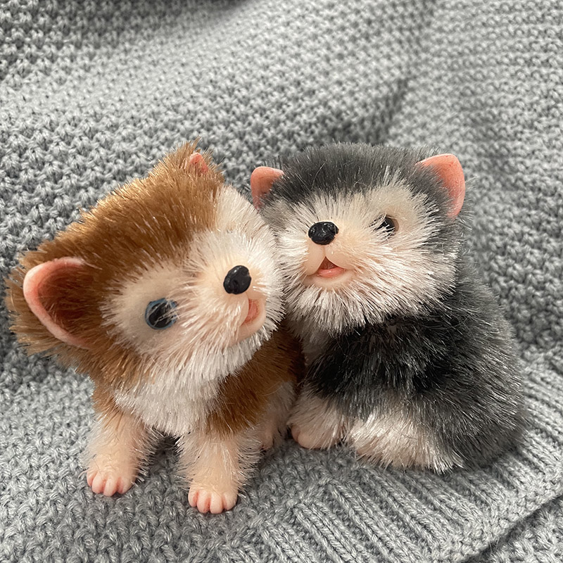 5인치 실리콘 귀여운 미니 동물 강아지 인형 실물 같은 - Interactive Squeaky Plush Dog Toy 리뷰 및 가격