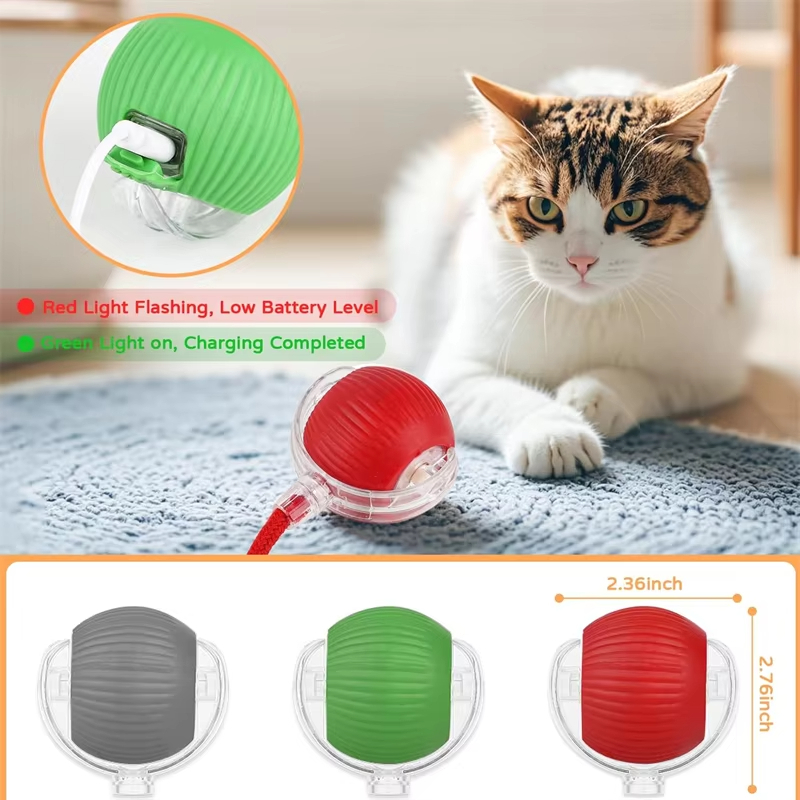 새로운 고양이 인터랙티브 볼 장난감 자동 롤링 볼 인조 - Automatic Moving Dog Ball 리뷰 및 가격