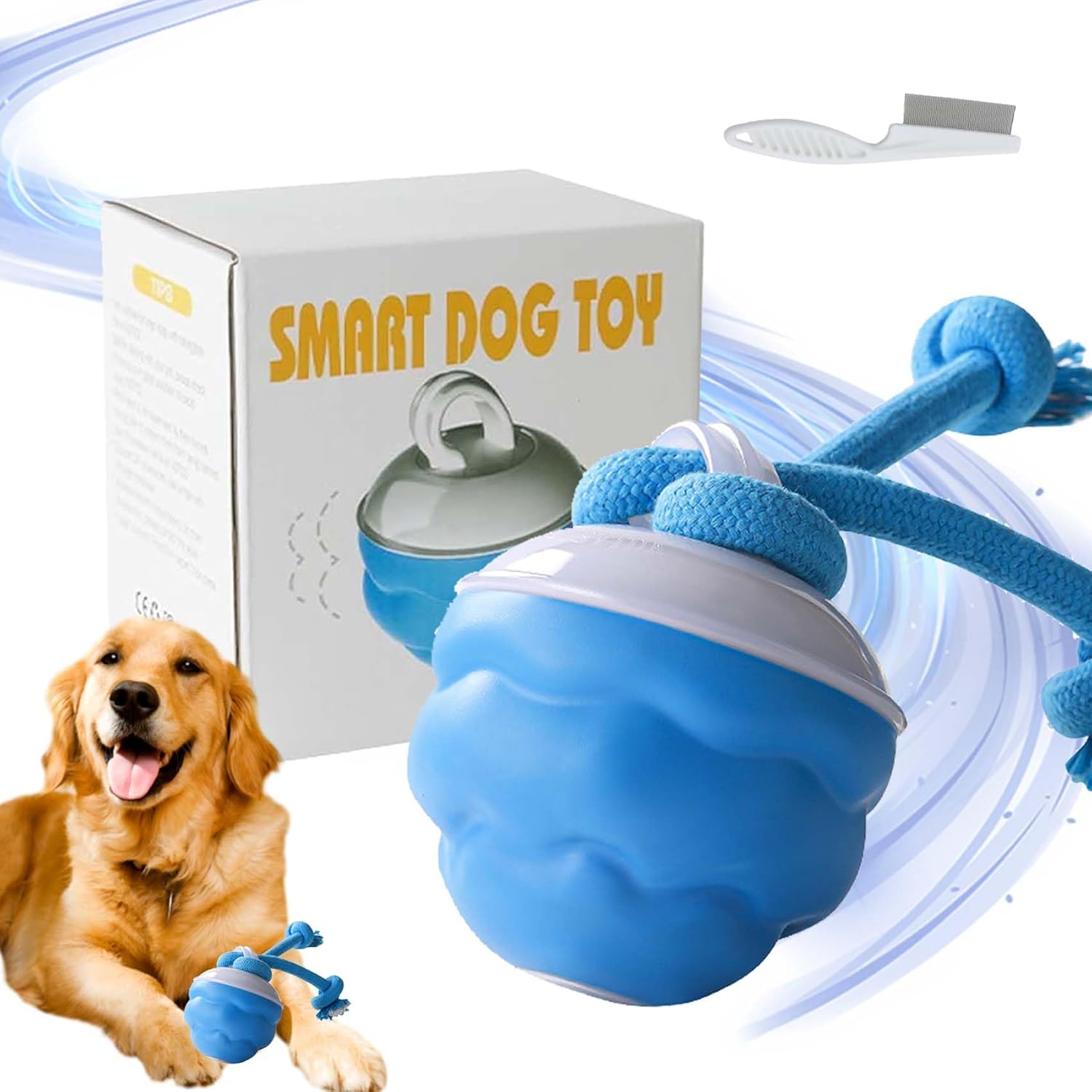 스마트 강아지 장난감, 자동 움직이는 공, 충전식 강아 - Automatic Moving Dog Ball 리뷰 및 가격