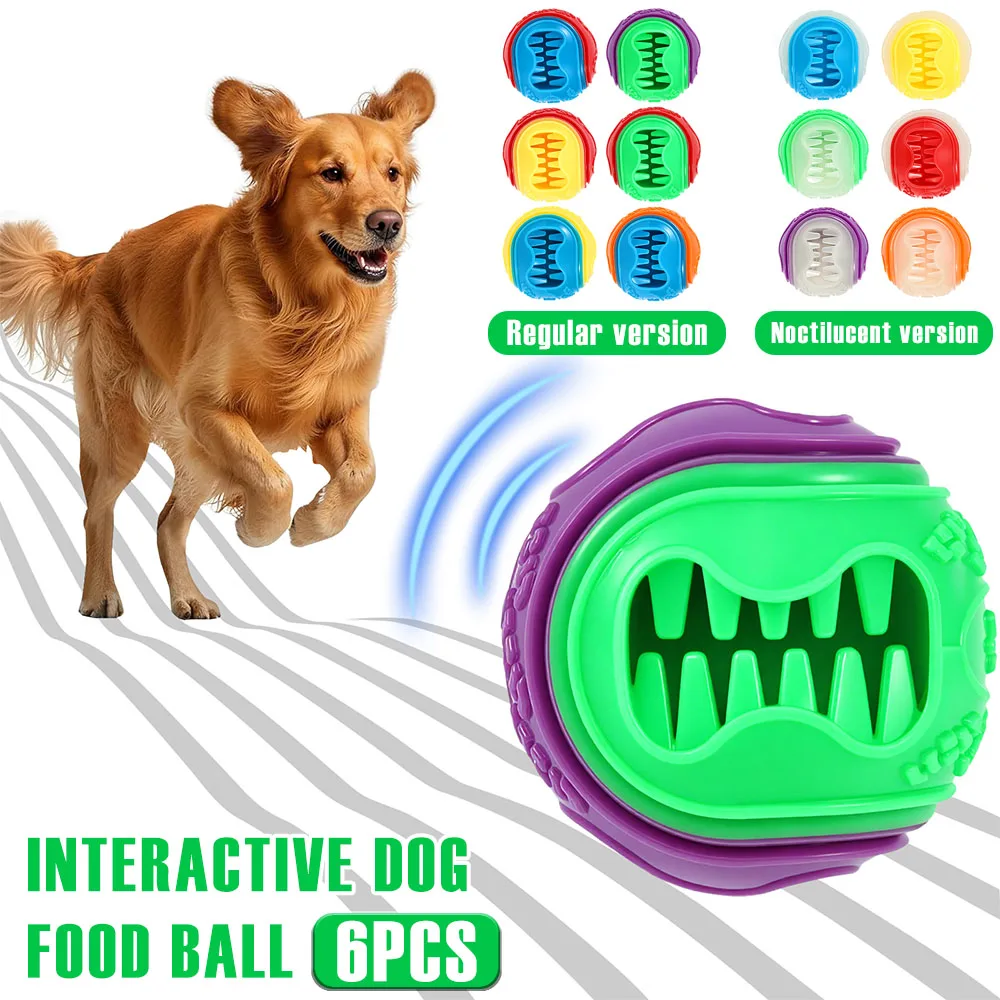 6개입 인터랙티브 강아지 사료 공 고무 놀이 씹는 공  - Rubber Treat Dispensing Dog Toy 리뷰 및 가격