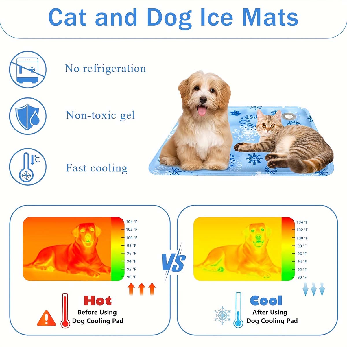여름용 애완동물 매트, 애완동물 아이스 매트, 강아지  - Pet Beds 리뷰 및 가격