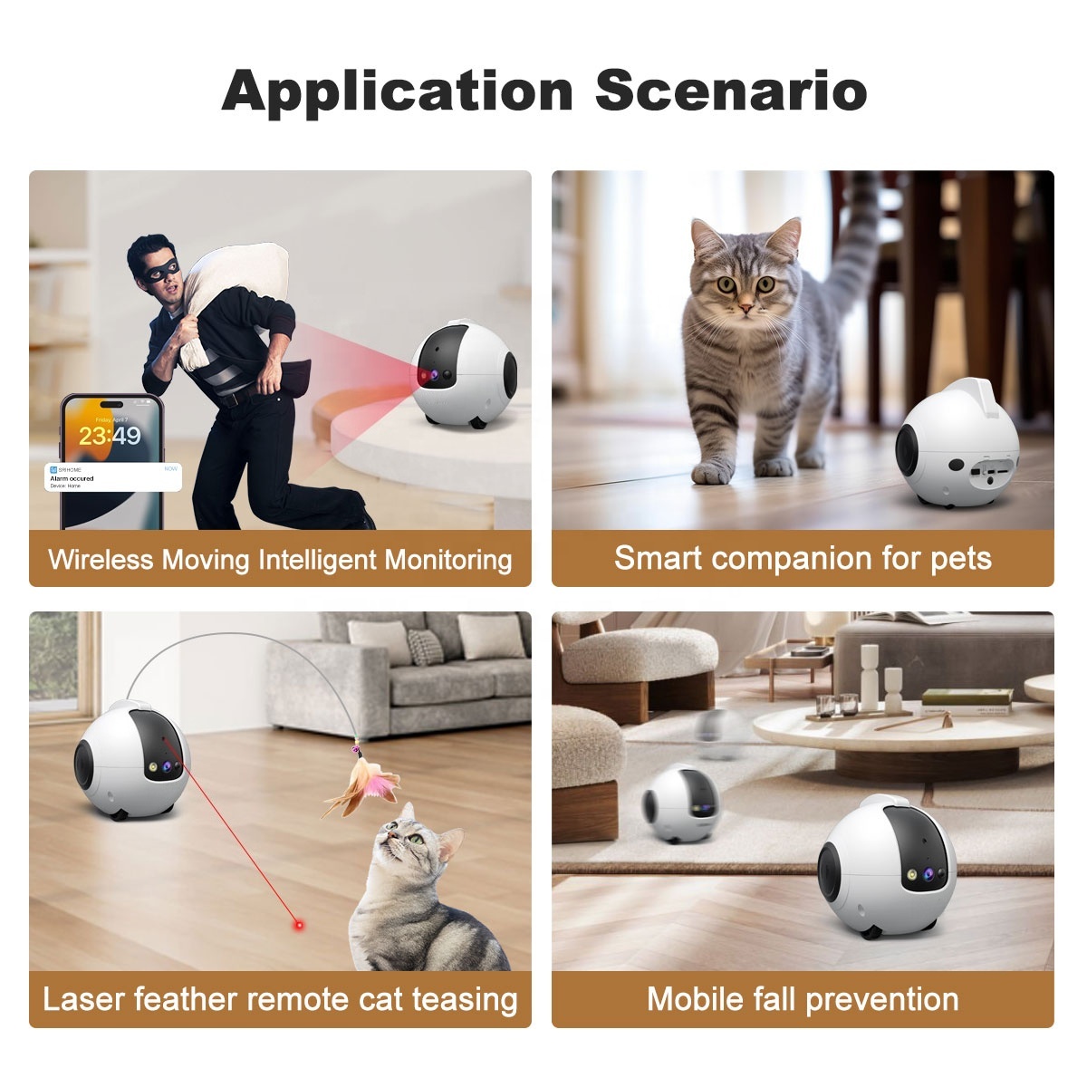 AI 기반의 반려동물 로봇, 카메라, 자동 충전 스테이 - Cat Toys 리뷰 및 가격
