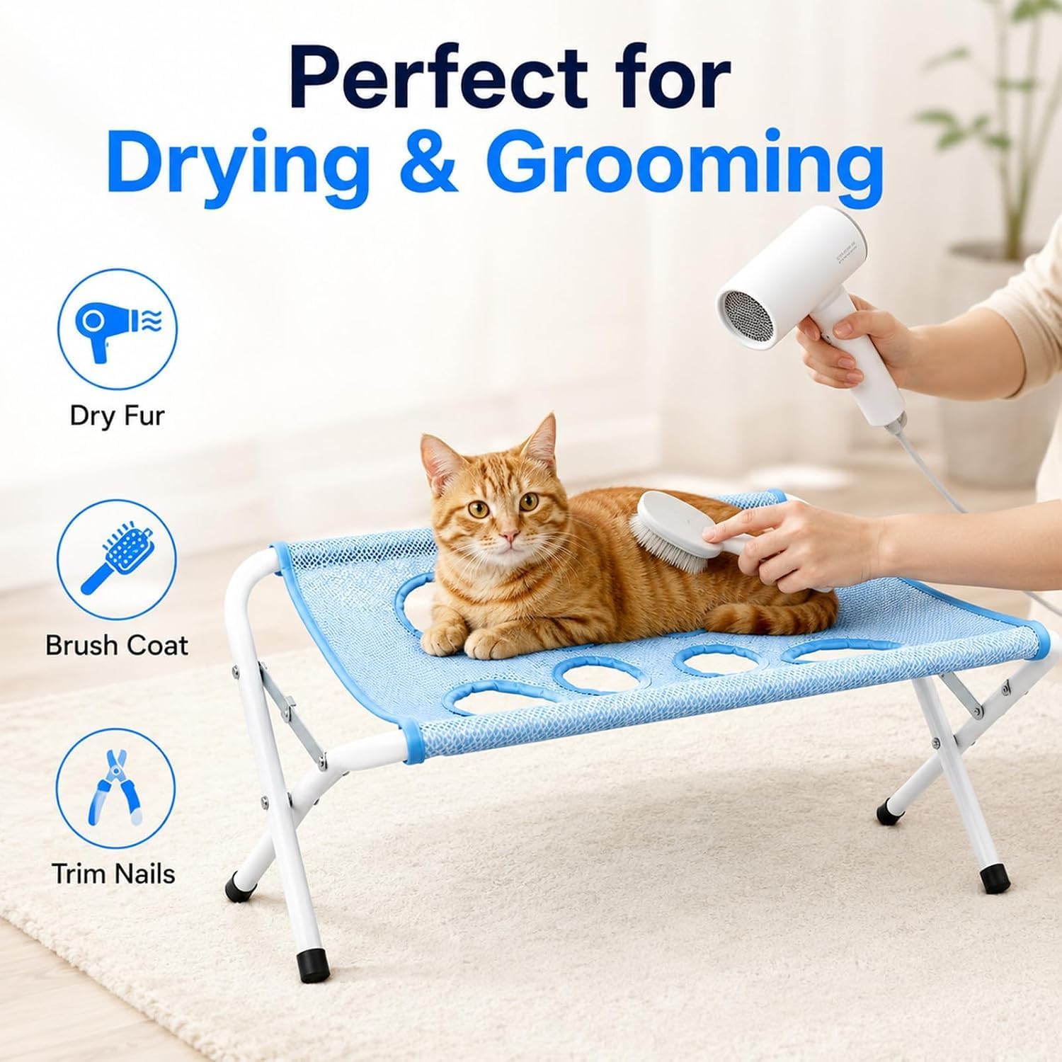 접이식 반려동물 목욕 해먹, 발톱 다듬기용, 긁힘 방지 - Pet Grooming 리뷰 및 가격