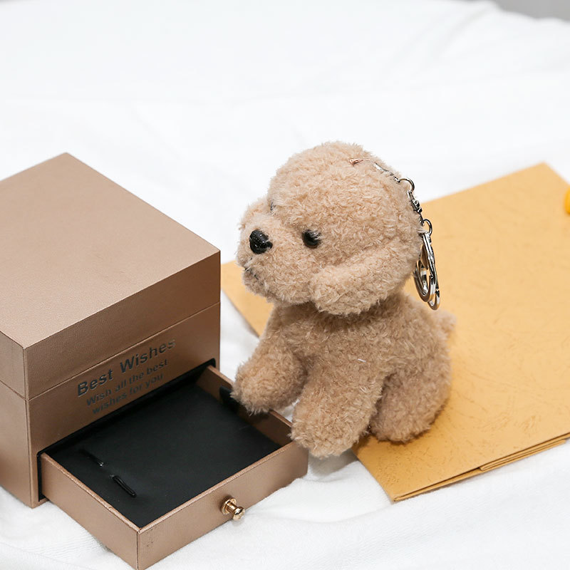 새로운 12cm 귀여운 테디 개 플러시 키 체인 작은  - Interactive Squeaky Plush Dog Toy 리뷰 및 가격