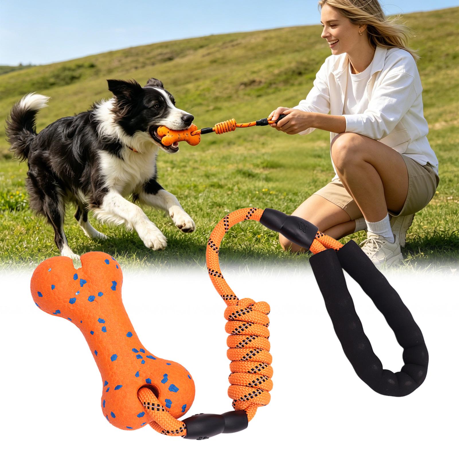 견인놀이용 강아지 장난감, 인터랙티브 뼈 모양 반려동물 - Dog Rope Toy Aggressive Chewers 리뷰 및 가격